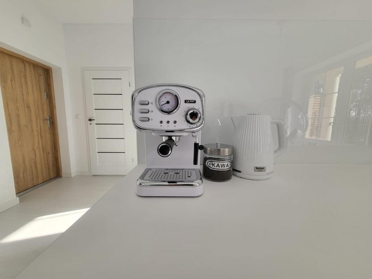 Przytulny Apartament Z Kominkiem Przy Jeziorze ボルネ・スリノボ エクステリア 写真